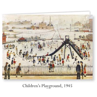 Childrens Playground by L S Lowry